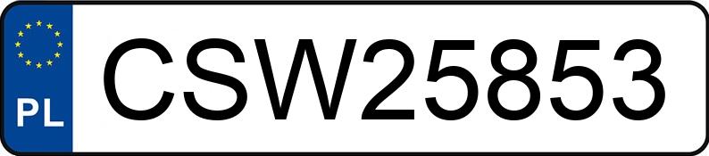 Il numero di registrazione CSW 25853 ha AUDI A4 Avant 1.9 TDi Kat. MR`00 E3 8E A4 Avant 1.9 TDi Kat. MR`00 E3 8E - CSW25853