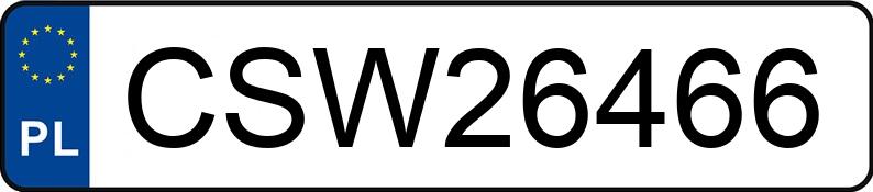 Numer rejestracyjny CSW 26466 posiada CHEVROLET CAMARO 6,2 V8 SS - CSW26466