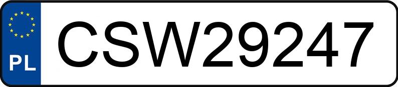 Numer rejestracyjny CSW 29247 posiada FORD C-MAX - CSW29247