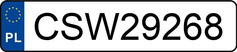 Numer rejestracyjny CSW 29268 posiada MERCEDES-BENZ CLA 180 MR`19 E6 118 CLA 180 MR`19 E6 118 - CSW29268