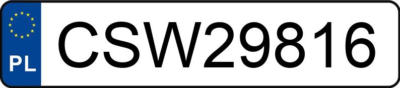 Numer rejestracyjny CSW 29816 posiada SKODA Octavia III 2.0 TDI-CR MR`18 E6 Laurin & Klement 4x4 DSG - CSW29816