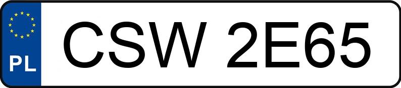 Numer rejestracyjny CSW 2E65 posiada BMW 524 TD E34 524 TD E34 - CSW2E65