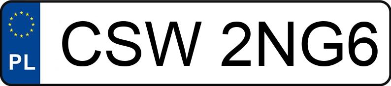Numer rejestracyjny CSW 2NG6 posiada CLAAS AXION 950 - CSW2NG6