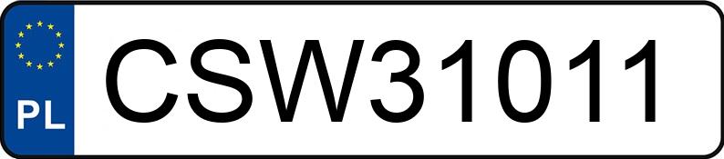 O número de registro CSW 31011 tem VOLKSWAGEN Passat B6 3.2 MR`05 E4 Comfortline 4MOTION DSG - CSW31011