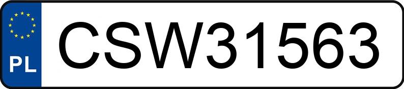 Numer rejestracyjny CSW 31563 posiada AUDI A6 AVANT - CSW31563