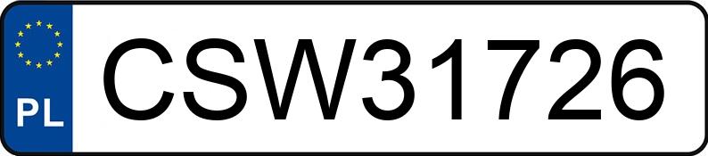 Numer rejestracyjny CSW 31726 posiada BMW 520 - CSW31726