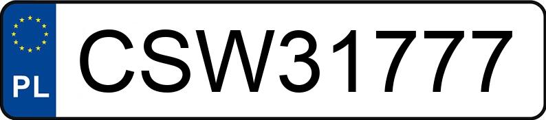 Numer rejestracyjny CSW 31777 posiada BMW 320 Cabrio Diesel DPF MR`07 E4 E93 320 Cabrio Diesel DPF MR`07 E4 E93 - CSW31777