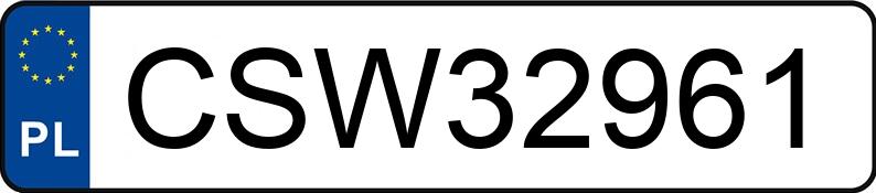 Numer rejestracyjny CSW 32961 posiada BMW 320 Diesel MR`04 E3 E90 320 Diesel MR`04 E3 E90 - CSW32961