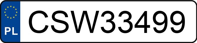Numer rejestracyjny CSW 33499 posiada IVECO 35-10 Turbo Daily E2 3.5t 35-10 Basic - CSW33499