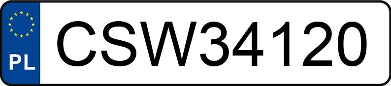Numer rejestracyjny CSW 34120 posiada JEEP Cherokee II 2.5 TD XJ TD - CSW34120