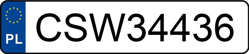 Numer rejestracyjny CSW 34436 posiada DODGE Grand Caravan 3.6 Kat. MR`11 SXT Aut. - CSW34436