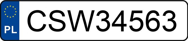 Numer rejestracyjny CSW 34563 posiada BMW 316 Touring Diesel MR`16 E6 F31 316 Touring Diesel MR`16 E6 F31 - CSW34563