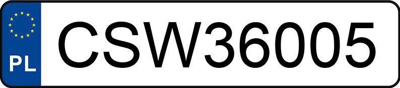 Numer rejestracyjny CSW 36005 posiada SEAT Ibiza 1.4 MR`02 E3 6L SportRider Cool II - CSW36005
