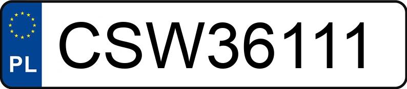 O número de registro CSW 36111 tem VOLKSWAGEN Passat B7 1.6 TDI-CR MR`10 E5 Perfectline BMT - CSW36111