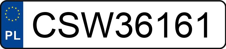 Numer rejestracyjny CSW 36161 posiada AUDI S3 Quattro 2.0 TFSI MR`12 E6 8V S3 Quattro 2.0 TFSI MR`12 E6 8V - CSW36161