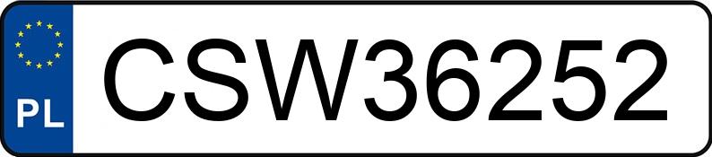 Il numero di registrazione CSW 36252 ha FORD S-Max 2.0 EcoBlue MR`15 E6 ST-Line Aut. - CSW36252