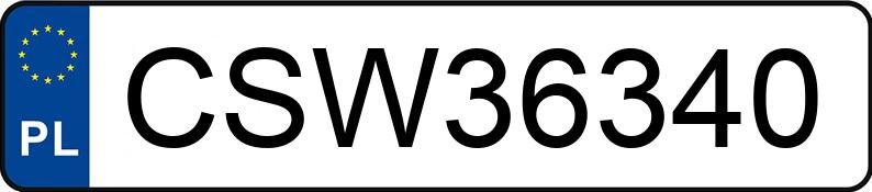Numer rejestracyjny CSW 36340 posiada BMW 120i MR`07 E4 E81/87 120i MR`07 E4 E81/87 - CSW36340