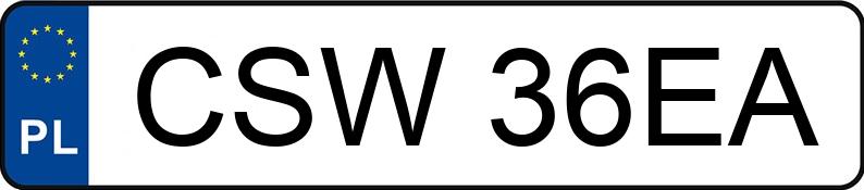 Die Registrierungsnummer CSW 36EA hat FIAT Punto II 1.2 Kat. - CSW36EA