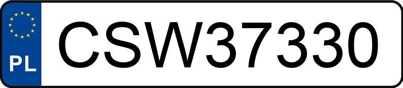 Numer rejestracyjny CSW 37330 posiada VOLKSWAGEN Golf V 1.6 MR`03 E4 GT Sport - CSW37330