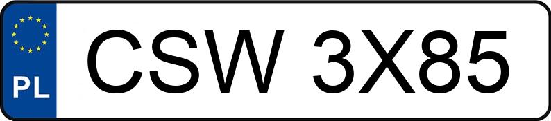 Numer rejestracyjny CSW 3X85 posiada MERCEDES-BENZ C 180 KOMPRESSOR - CSW3X85