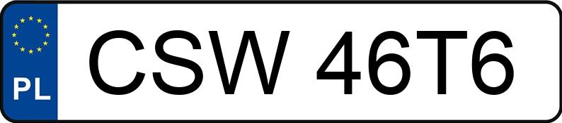 Numer rejestracyjny CSW 46T6 posiada CITROEN C3 1.4 16V MR`06 E4 Confort - CSW46T6 Numer rejestracyjny CSW 46T6 posiada CITROEN C3 1.4 16V MR`06 E4 Confort - CSW46T6