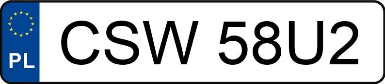 Numer rejestracyjny CSW 58U2 posiada KIA Rio 1.4 MR`05 E4 Comfort - CSW58U2