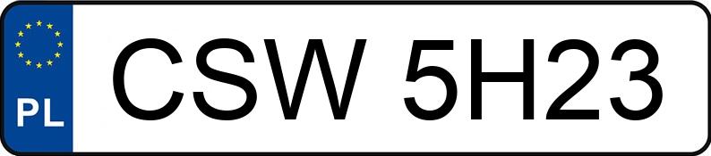 Die Registrierungsnummer CSW 5H23 hat FIAT Siena 1.2 Kat. 75 EL - CSW5H23