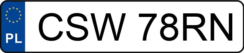 Numer rejestracyjny CSW 78RN posiada OPEL ASTRA - CSW78RN