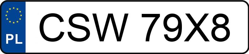 Numer rejestracyjny CSW 79X8 posiada FORD S-Max 2.0 TDCi MR`06 E4 Silver X - CSW79X8