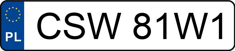 Numer rejestracyjny CSW 81W1 posiada OPEL Astra III 1.7 CDTI MR`04 E4 Cosmo - CSW81W1