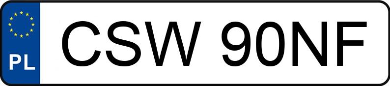 Numer rejestracyjny CSW 90NF posiada FORD FUSION - CSW90NF Numer rejestracyjny CSW 90NF posiada FORD FUSION - CSW90NF