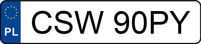 Numer rejestracyjny CSW 90PY posiada FIAT Grande Punto 1.4 MR`05 E4 Emotion - CSW90PY