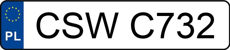 Numer rejestracyjny CSW C732 posiada URSUS 902 - CSWC732