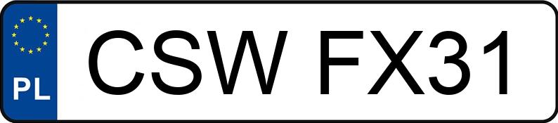 Registreringsnummeret CSW FX31 har FIAT Scudo 1.9 TD Kat. MR`96 2.3t Scudo 1.9 TD Kat. MR`96 2.3t - CSWFX31