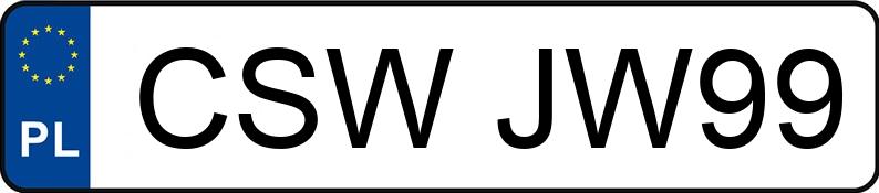 Numer rejestracyjny CSW JW99 posiada RENAULT LAGUNA - CSWJW99 Numer rejestracyjny CSW JW99 posiada RENAULT LAGUNA - CSWJW99