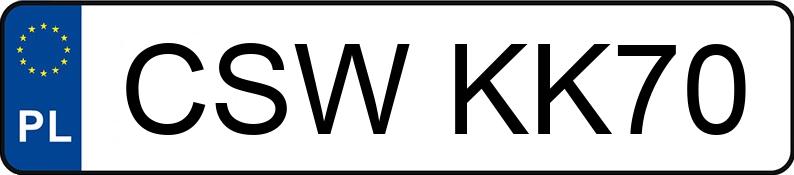 Numer rejestracyjny CSW KK70 posiada RENAULT Megane III Coupe-Cabrio MR`10 E5 Privilege 130 TCe - CSWKK70