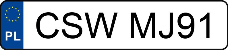 Numer rejestracyjny CSW MJ91 posiada HONDA Accord 2.2 CTDi MR`03 E3 Executive - CSWMJ91