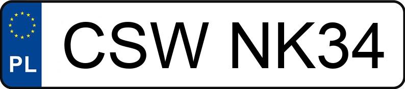 Numer rejestracyjny CSW NK34 posiada SKODA Fabia 1.4 MR`99 E3 Flash - CSWNK34