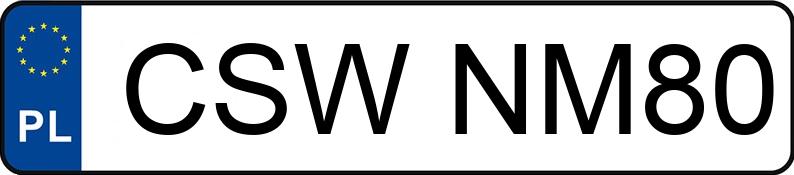 Numer rejestracyjny CSW NM80 posiada SKODA Superb 1.8 MR`02 E4 Classic - CSWNM80