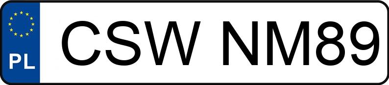 Numer rejestracyjny CSW NM89 posiada SEAT Ibiza 1.4 MR`12 E5 6J Reference - CSWNM89 Numer rejestracyjny CSW NM89 posiada SEAT Ibiza 1.4 MR`12 E5 6J Reference - CSWNM89