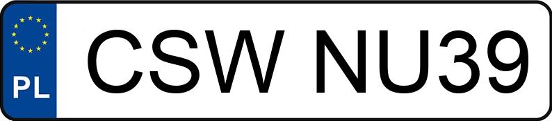 Numer rejestracyjny CSW NU39 posiada NISSAN Qashqai 2.0 dCi MR`07 E4 Tekna Pack 4x4 - CSWNU39