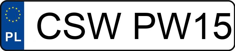 Numer rejestracyjny CSW PW15 posiada FORD FIESTA - CSWPW15