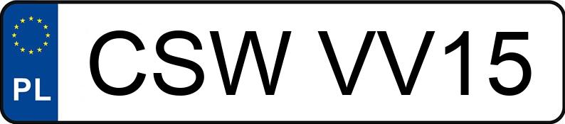 Numer rejestracyjny CSW VV15 posiada SEAT ALHAMBRA - CSWVV15