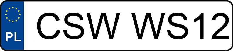 Numer rejestracyjny CSW WS12 posiada OPEL INSIGNIA SPORTS TOURER - CSWWS12