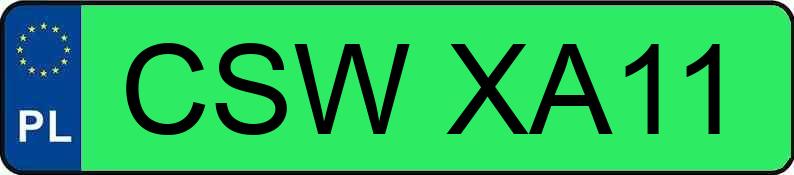 Numer rejestracyjny CSW XA11 posiada AUDI Q4 SPORTBACK 50 E-TRON - CSWXA11