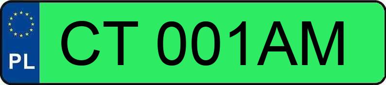 Numer rejestracyjny CT 001AM posiada VOLVO C40 - CT001AM Numer rejestracyjny CT 001AM posiada VOLVO C40 - CT001AM