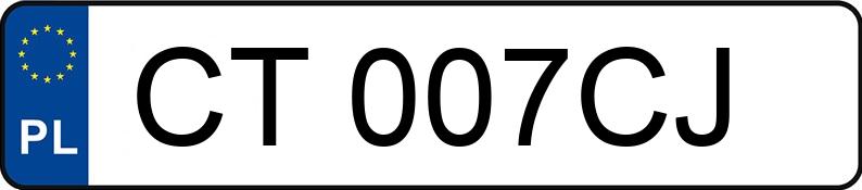 Numer rejestracyjny CT 007CJ posiada BMW 330D - CT007CJ Numer rejestracyjny CT 007CJ posiada BMW 330D - CT007CJ