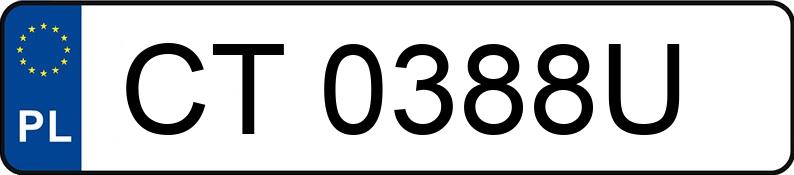 Numer rejestracyjny CT 0388U posiada PEUGEOT 2008 - CT0388U