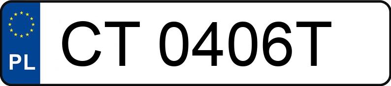 Numer rejestracyjny CT 0406T posiada FIAT 500 1.4 16V MR`07 E5 Pop - CT0406T