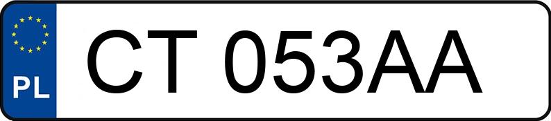 Numer rejestracyjny CT 053AA posiada BMW 318I - CT053AA